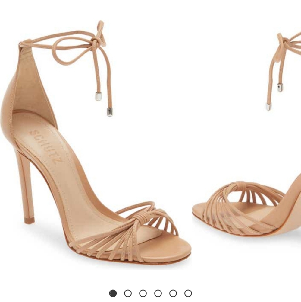 Schutz Beige Strappy Sandal